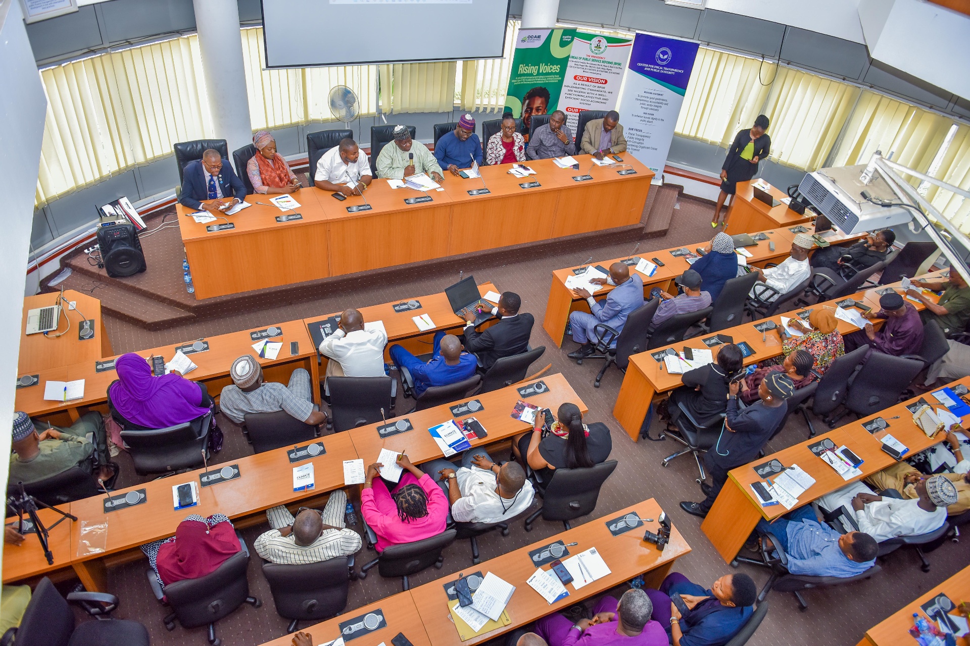 CAI workshop overview — stakeholders reviewing subnational climate readiness data